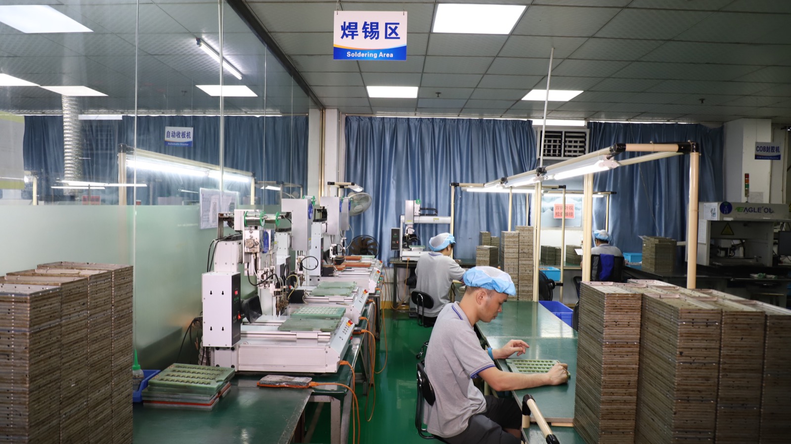 Soldering and electronics assembly area